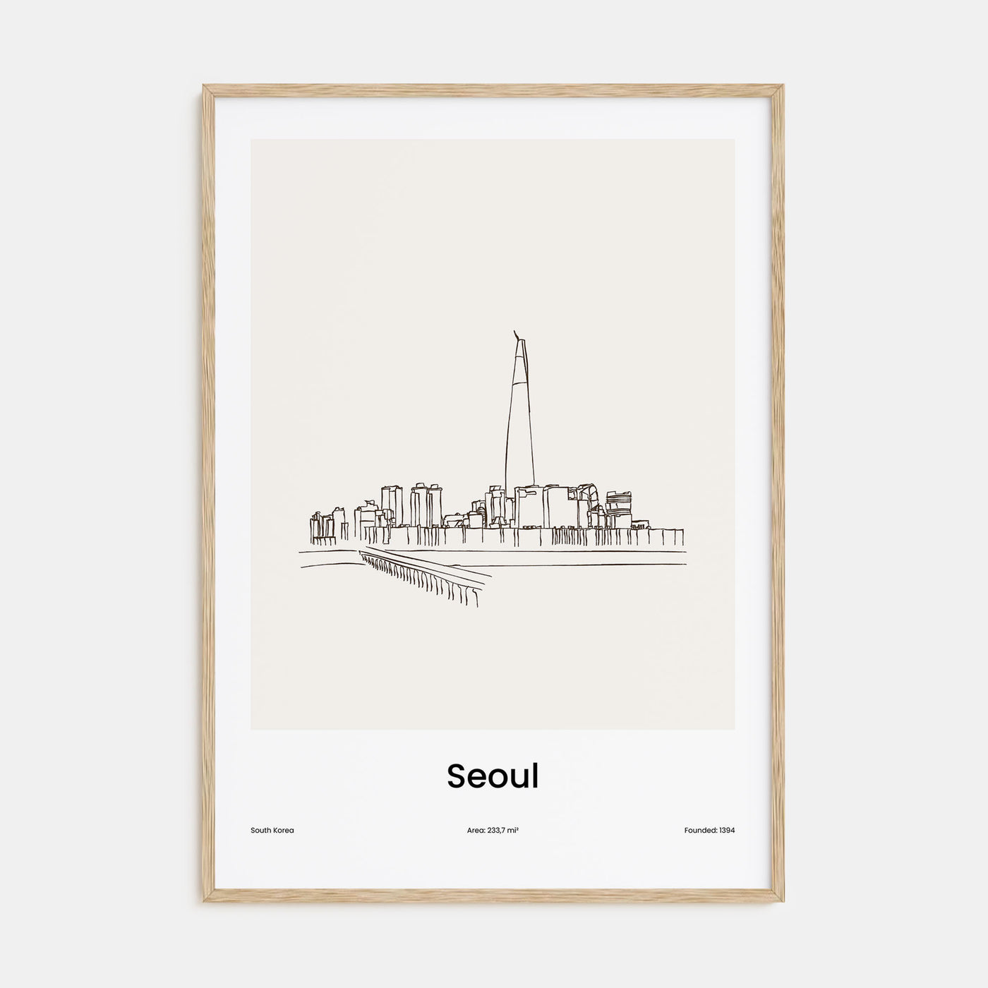 Seoul Drawn No 1 Poster