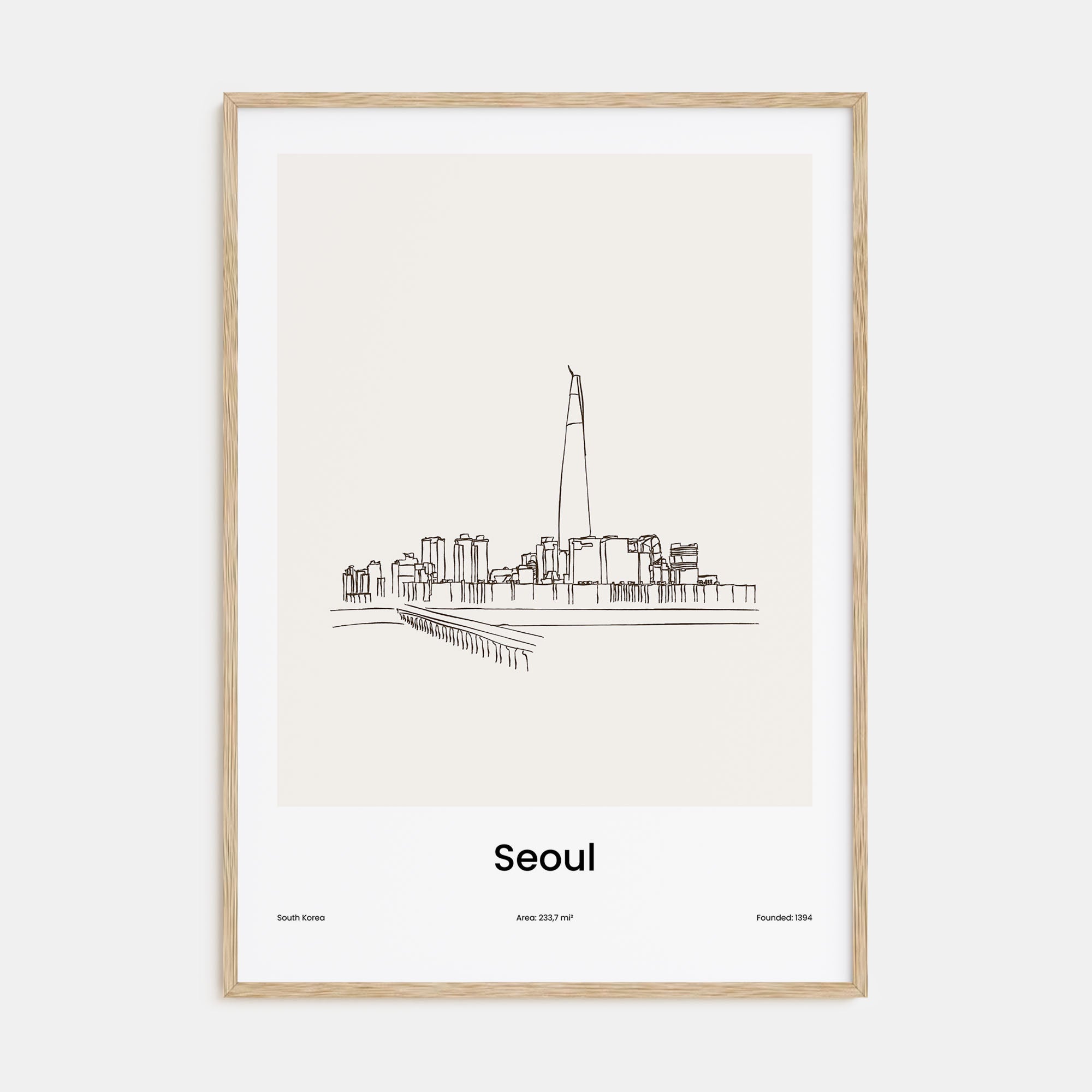 Seoul Drawn No 1 Poster