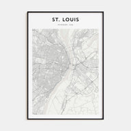St. Louis Map Portrait Poster