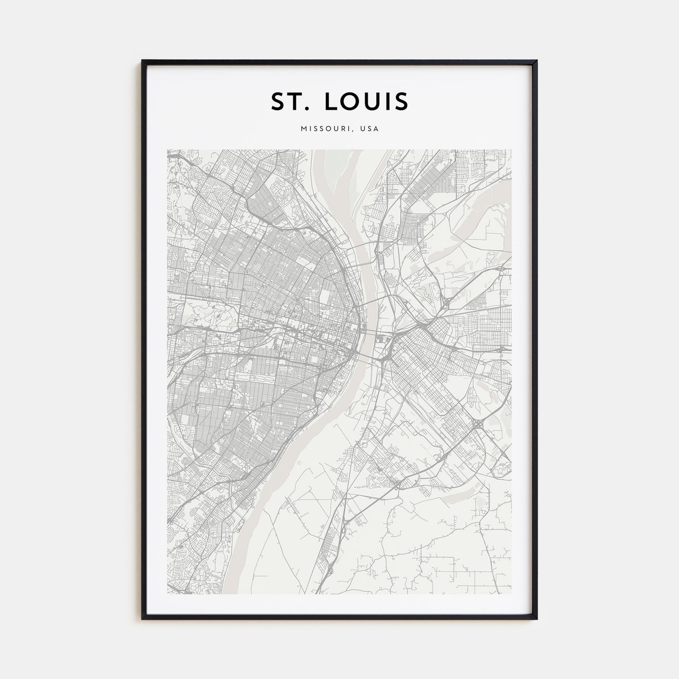 St. Louis Map Portrait Poster