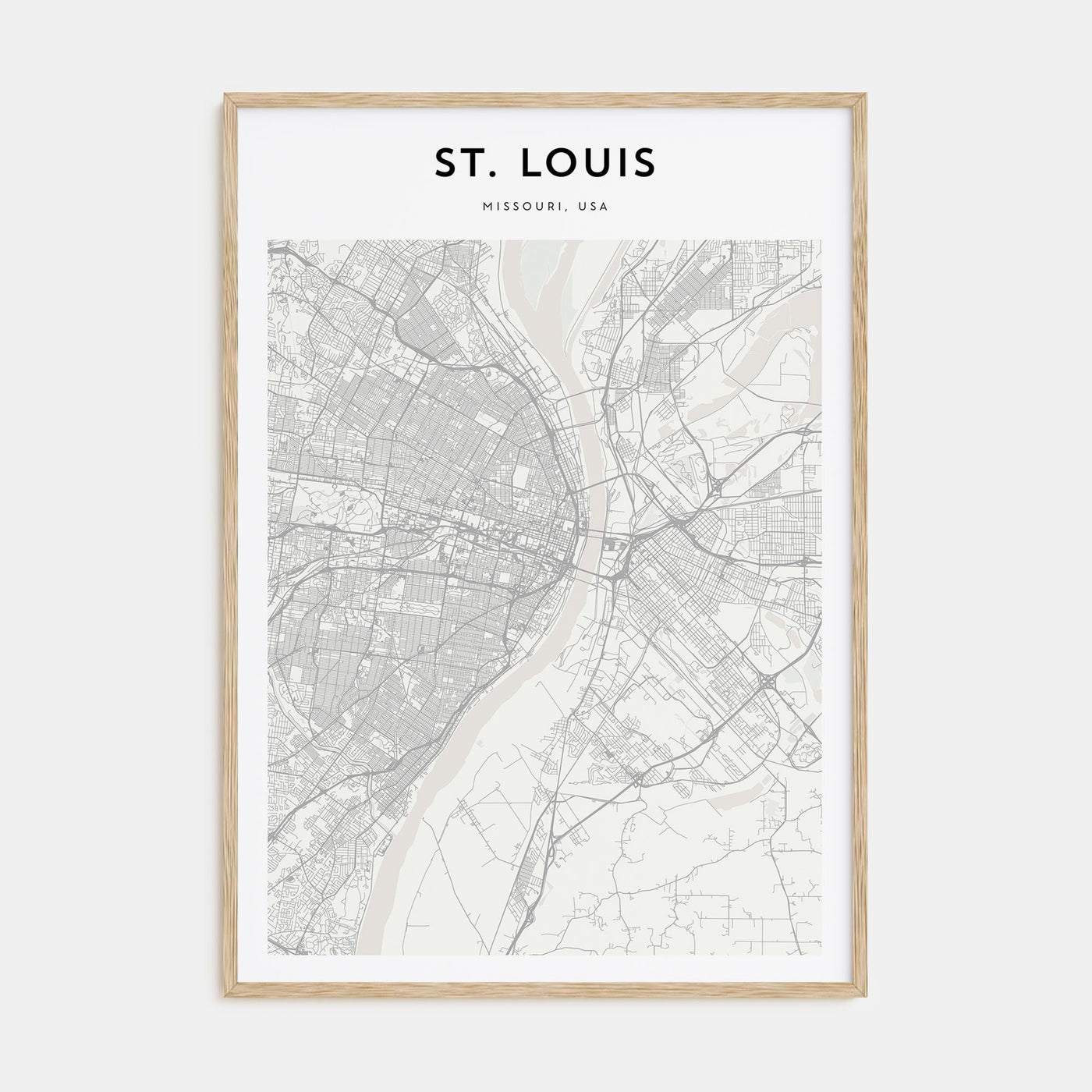 St. Louis Map Portrait Poster