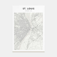 St. Louis Map Portrait Poster