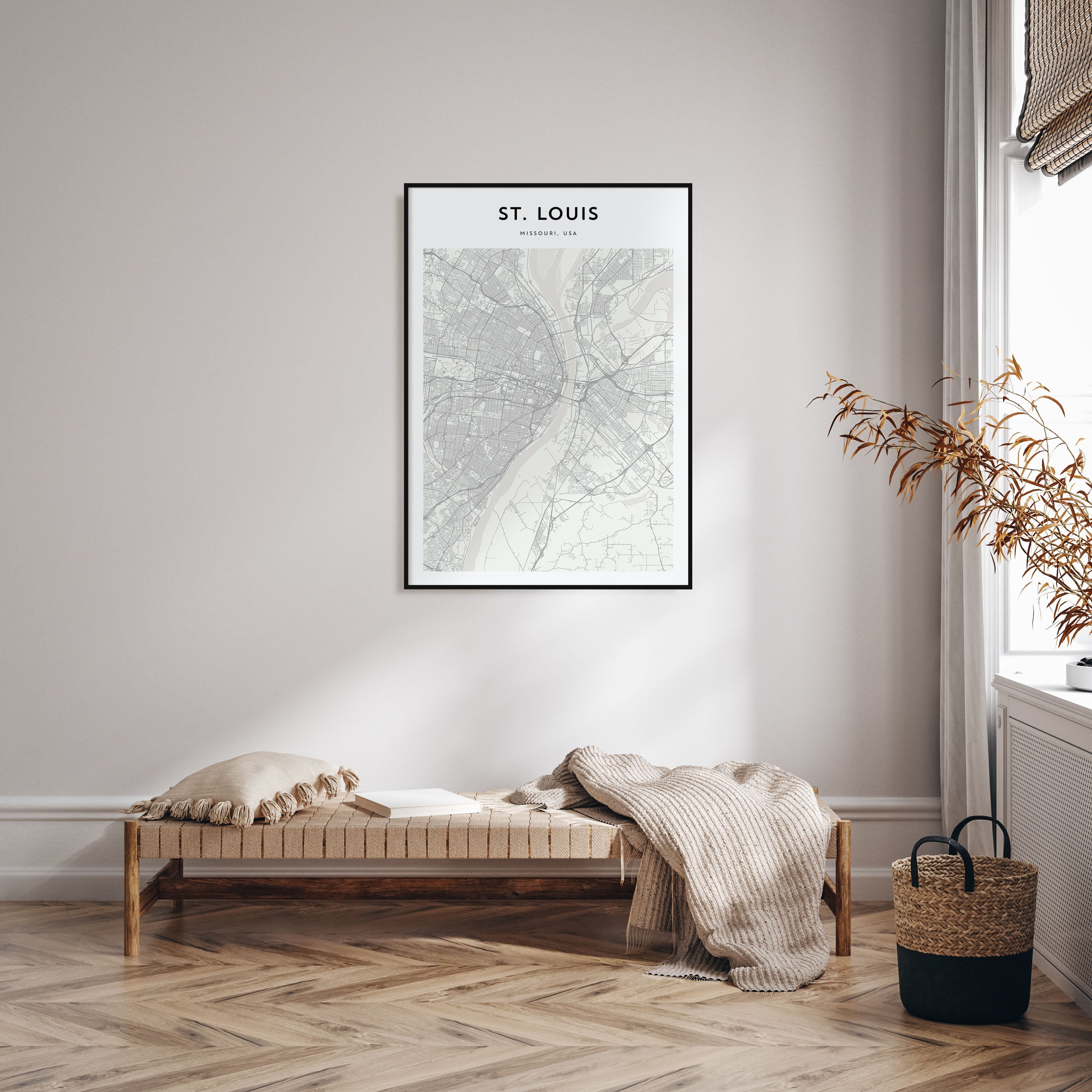 St. Louis Map Portrait Poster