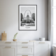 St. Louis Portrait B&W No 1 Poster