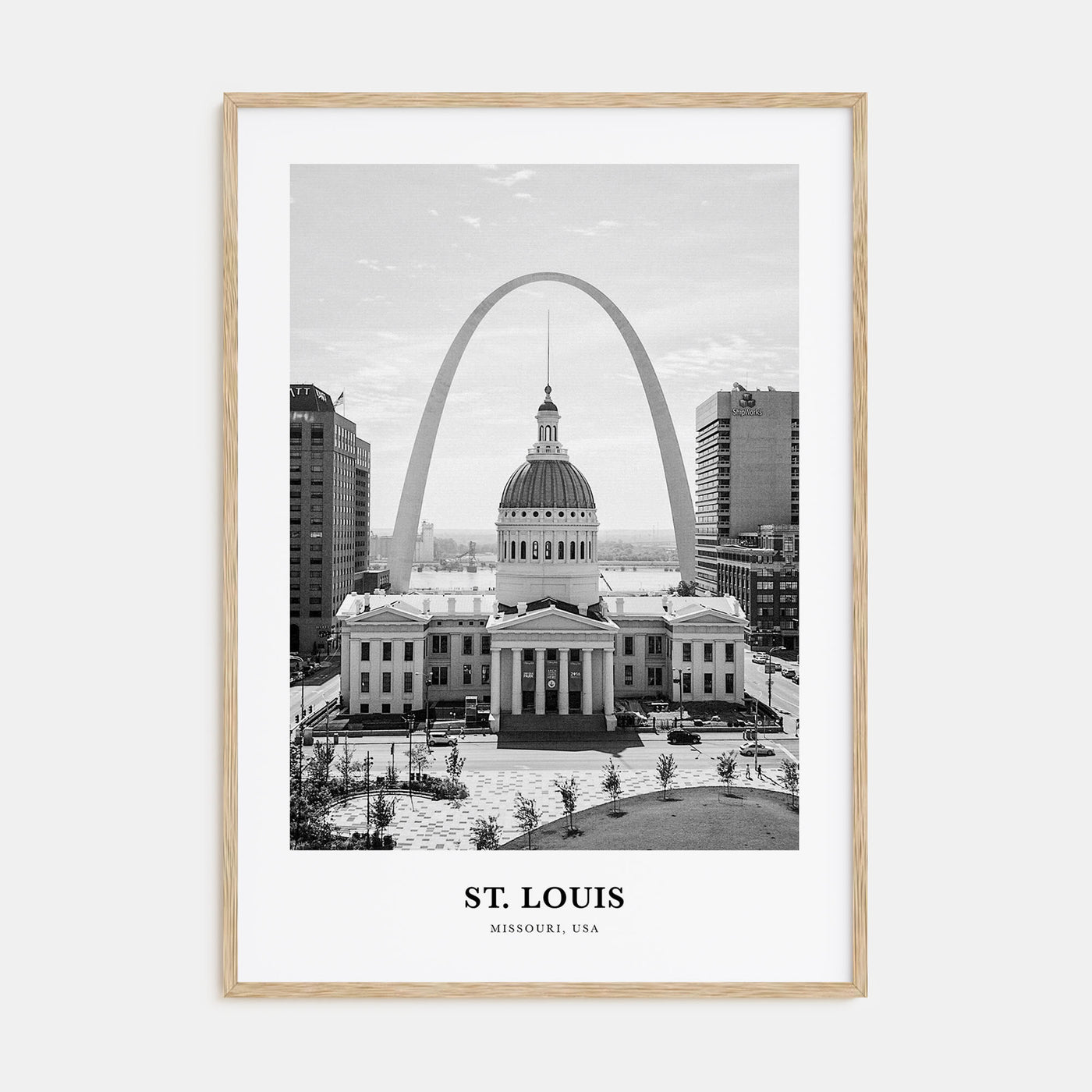 St. Louis Portrait B&W No 1 Poster