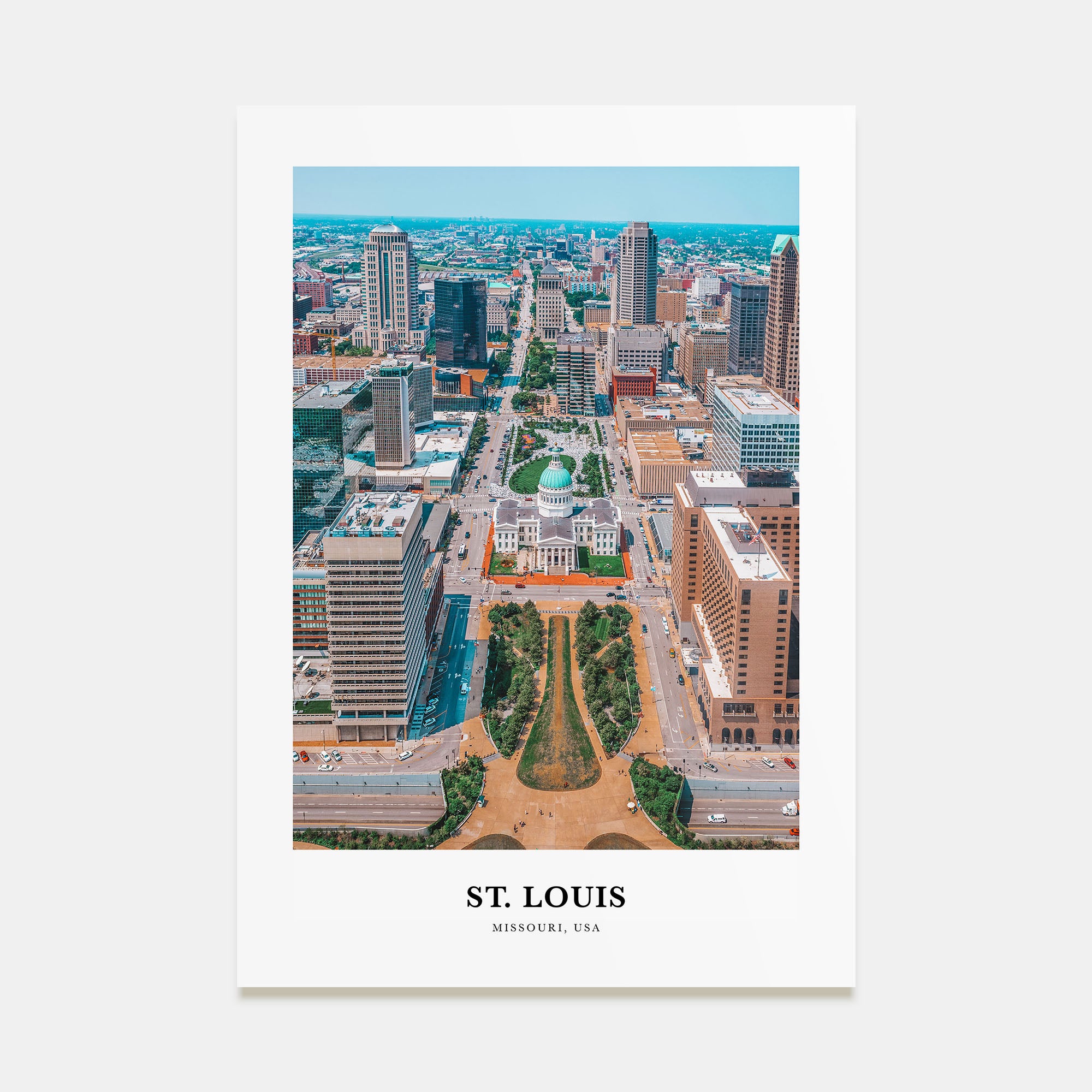 St. Louis Portrait Color Poster