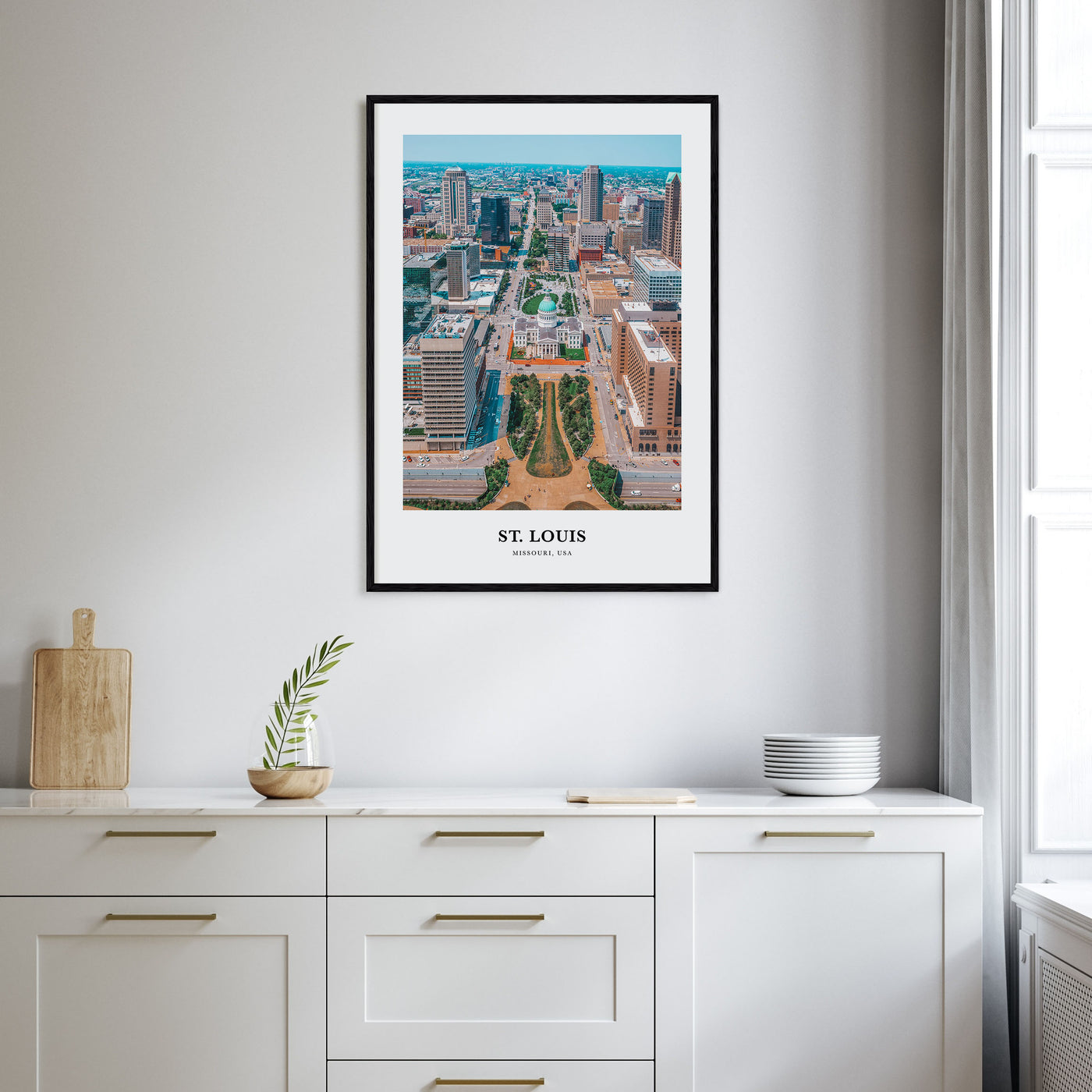 St. Louis Portrait Color Poster