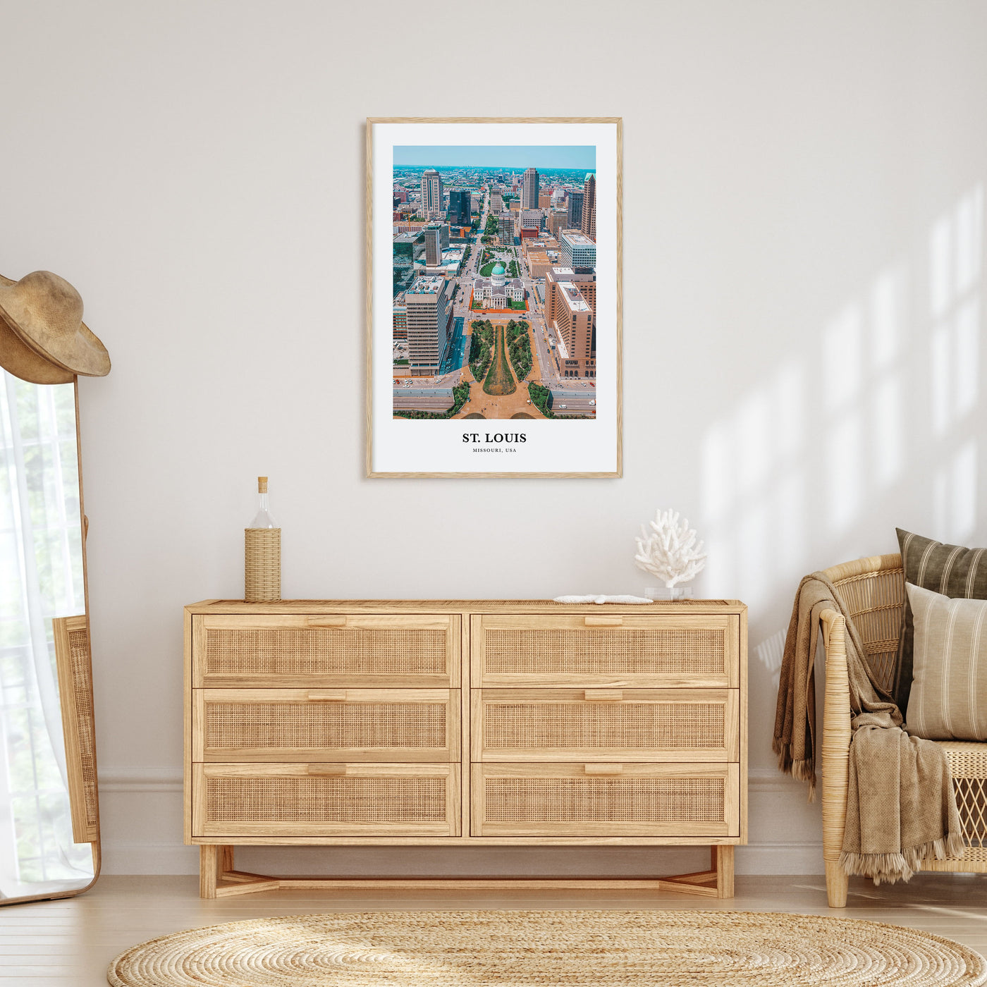 St. Louis Portrait Color Poster