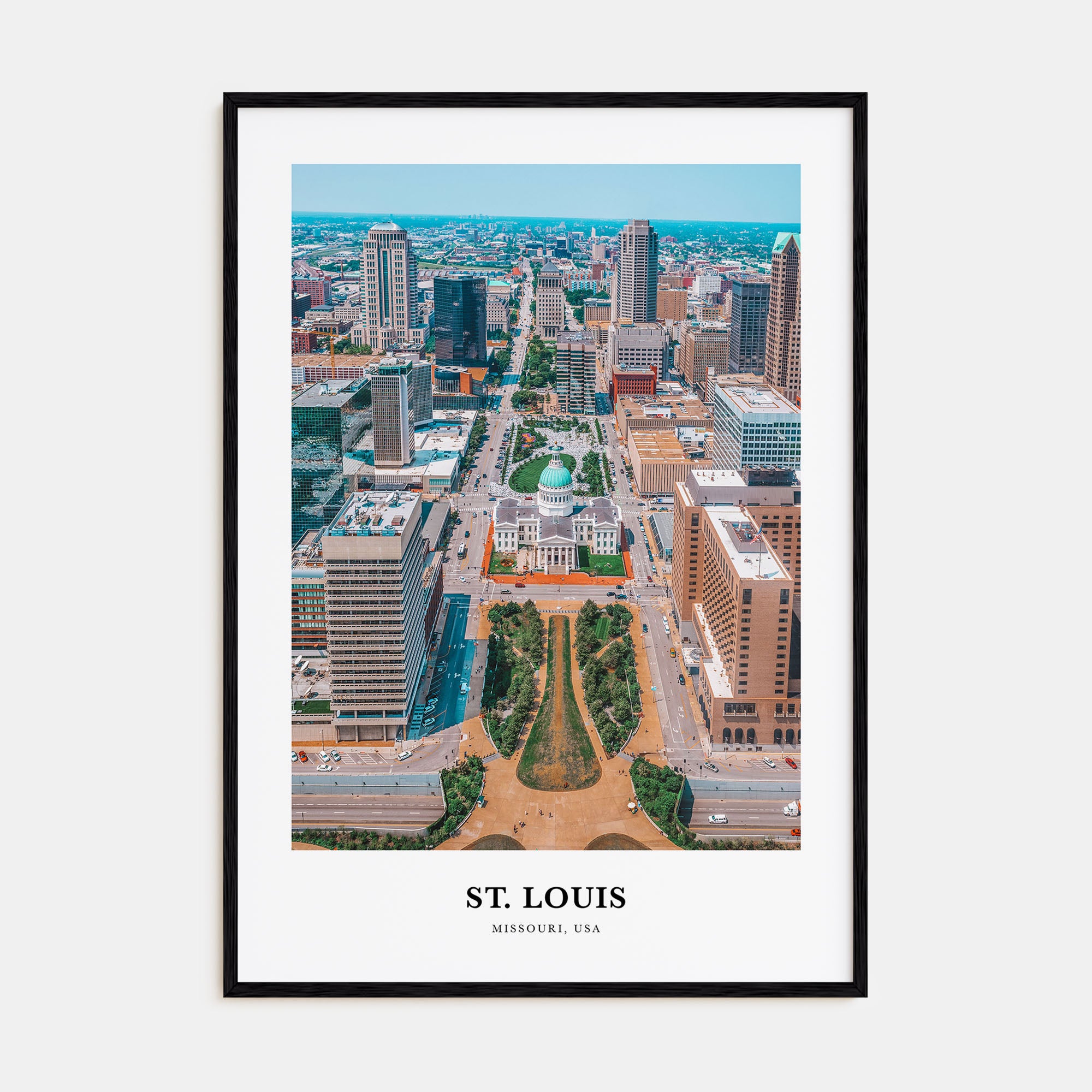 St. Louis Portrait Color Poster