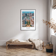 St. Louis Portrait Color Poster