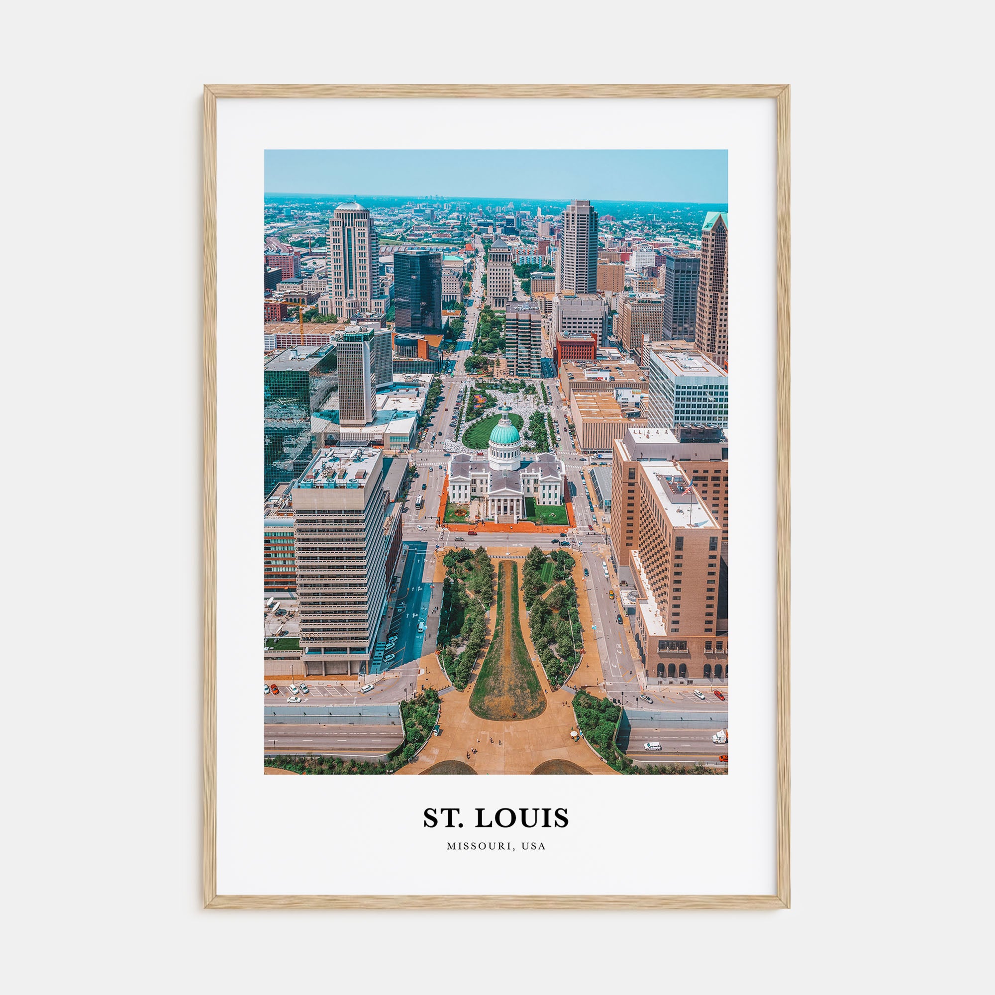 St. Louis Portrait Color Poster