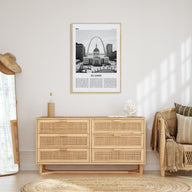 St. Louis Travel B&W No 1 Poster