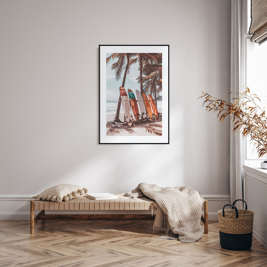 Surfboards Photo Color No 4 Poster