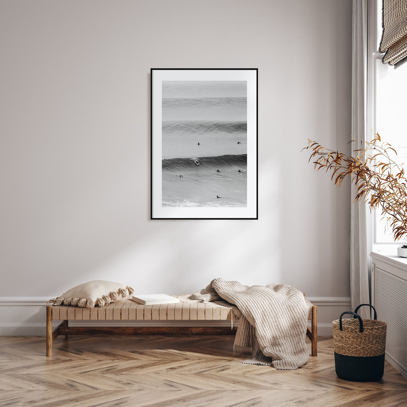 Surfer Photo B&W No 2 Poster