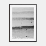 Surfer Photo B&W No 2 Poster