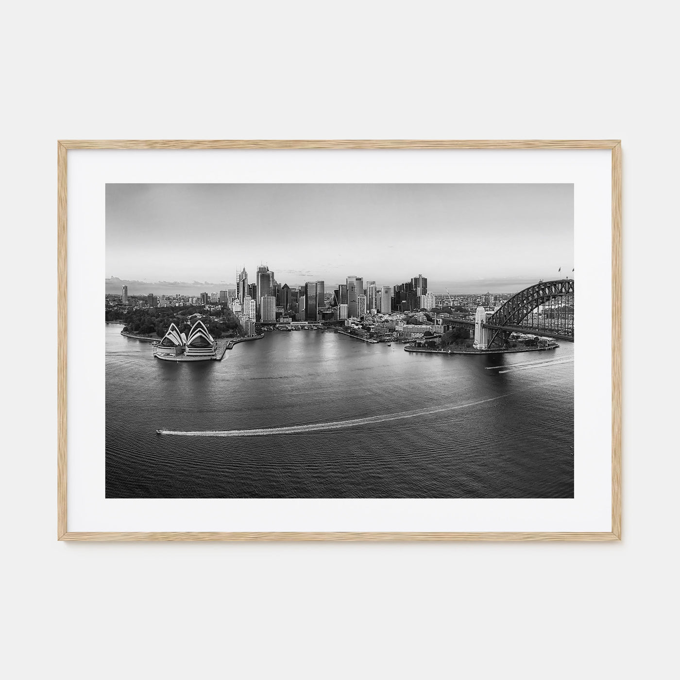 Sydney Landscape B&W No 1 Poster