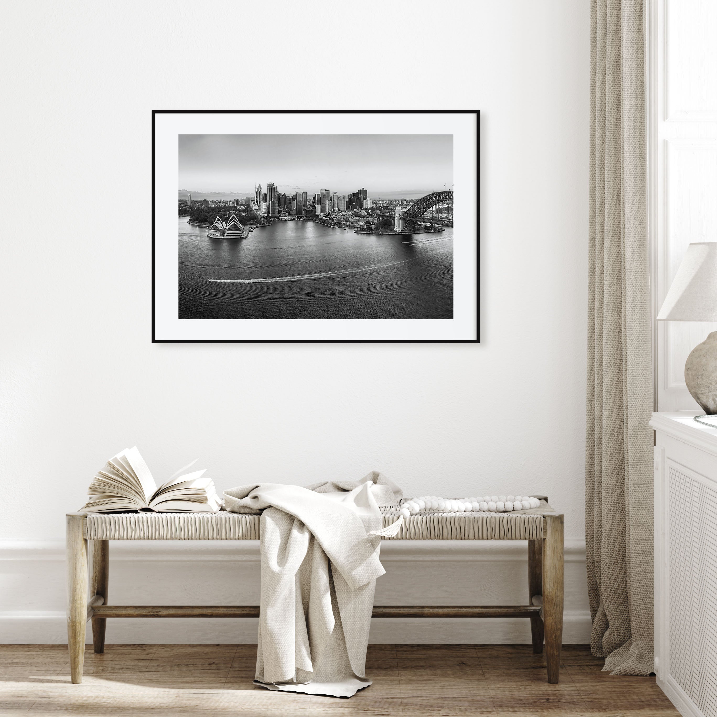 Sydney Landscape B&W No 1 Poster