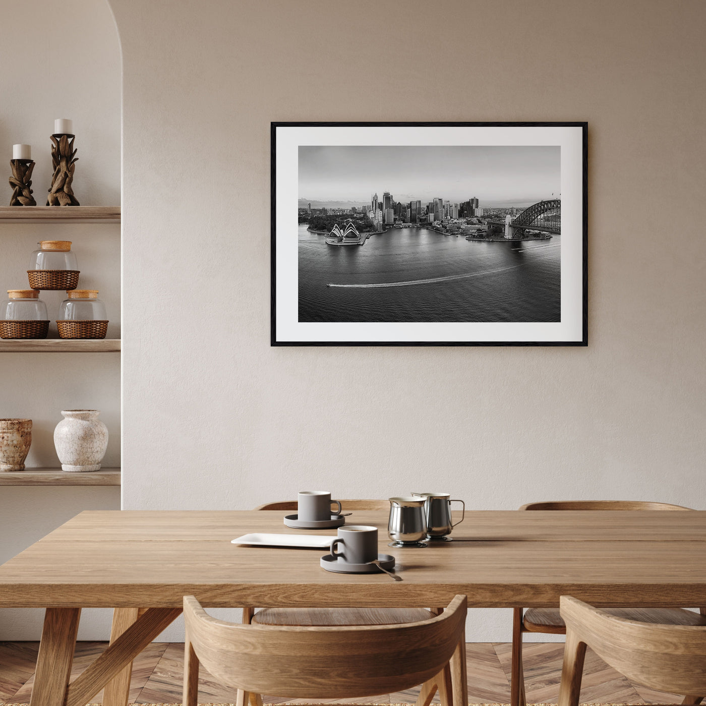 Sydney Landscape B&W No 1 Poster