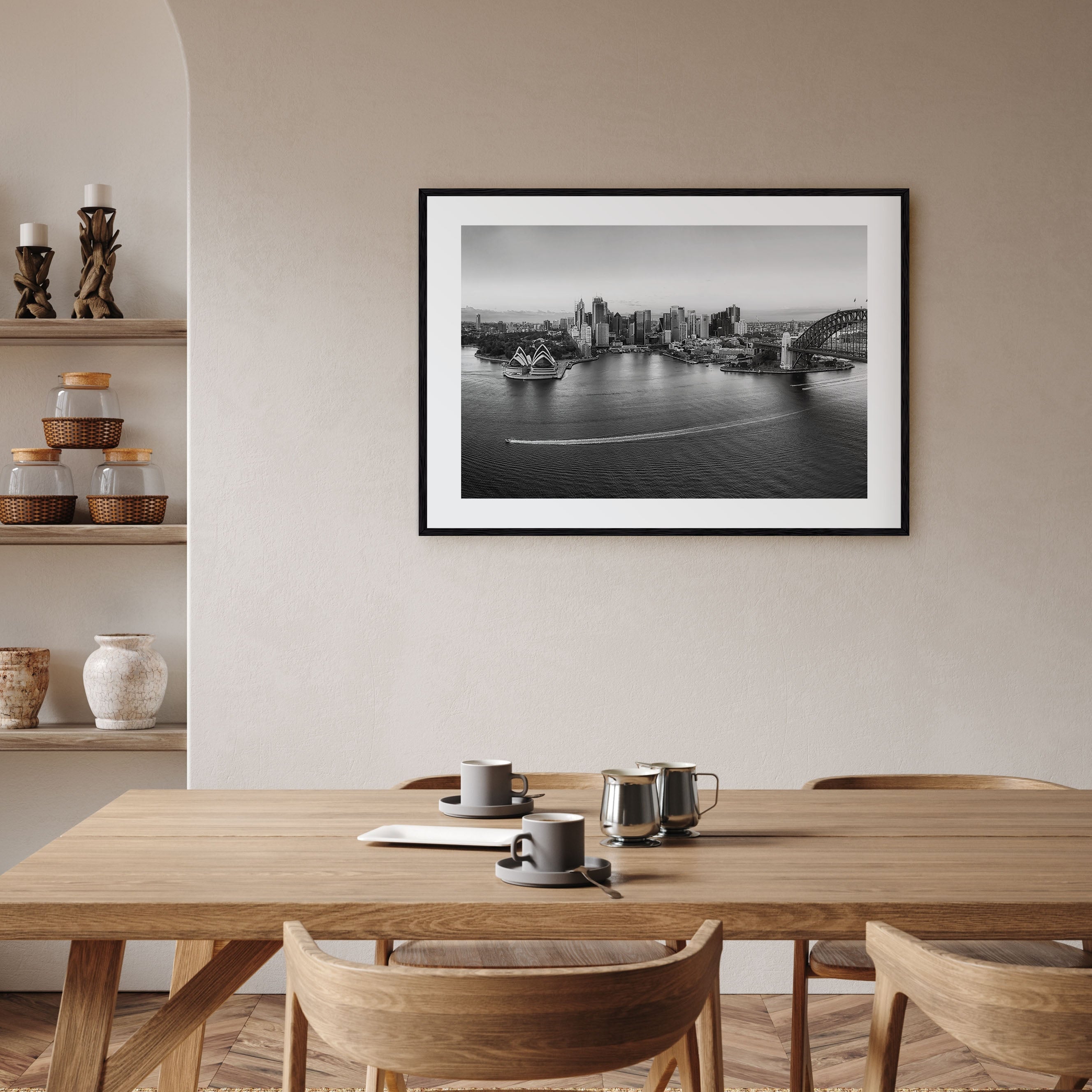 Sydney Landscape B&W No 1 Poster