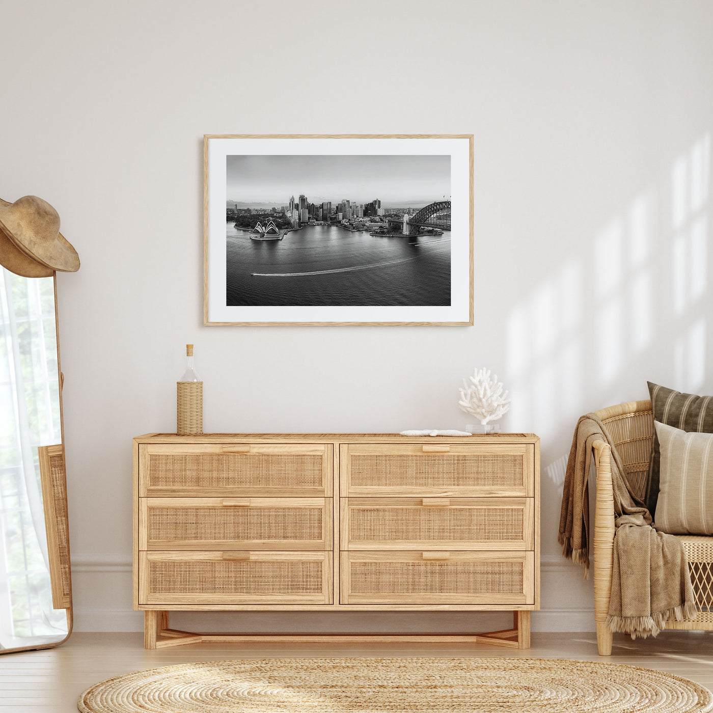 Sydney Landscape B&W No 1 Poster