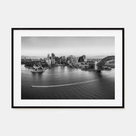 Sydney Landscape B&W No 1 Poster