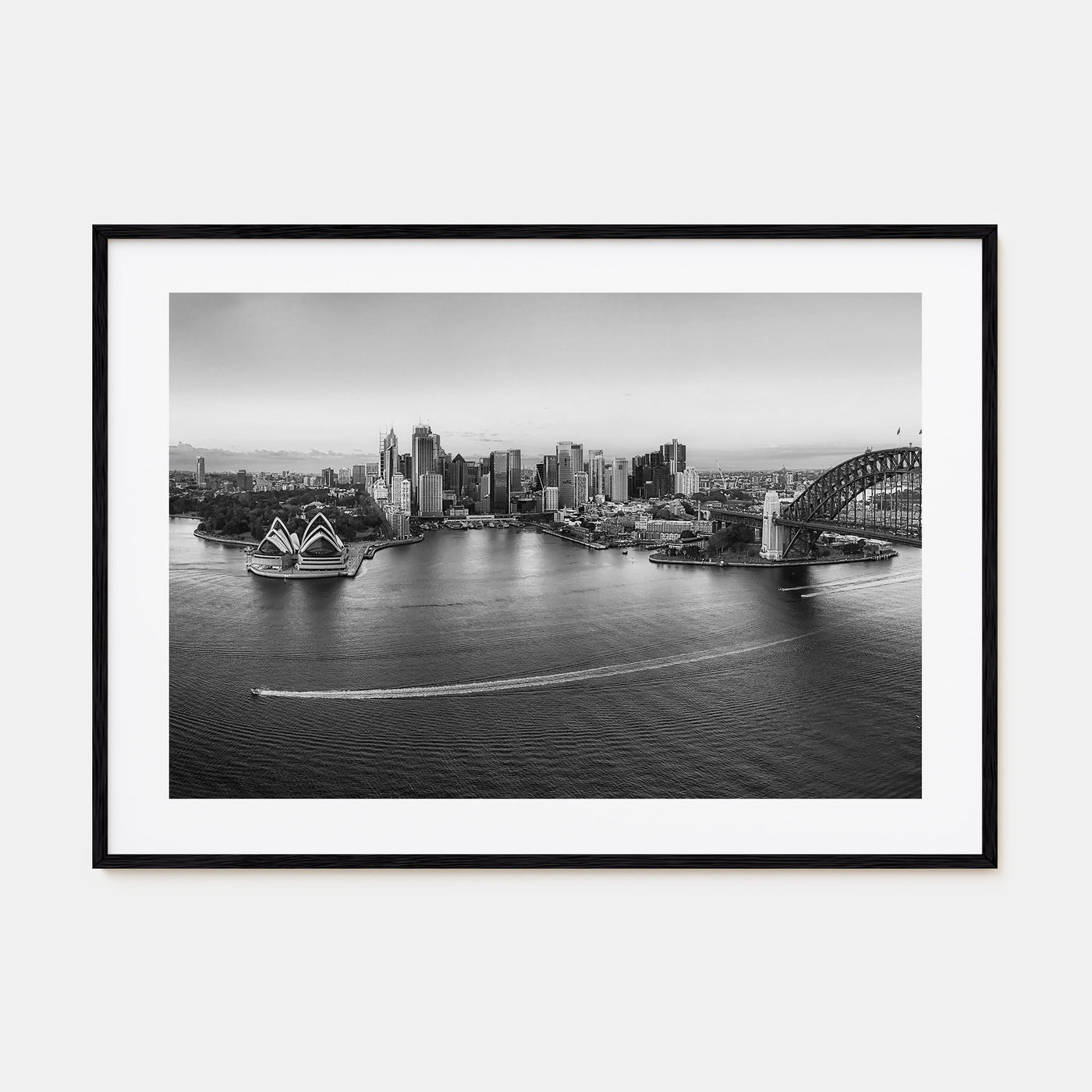 Sydney Landscape B&W No 1 Poster