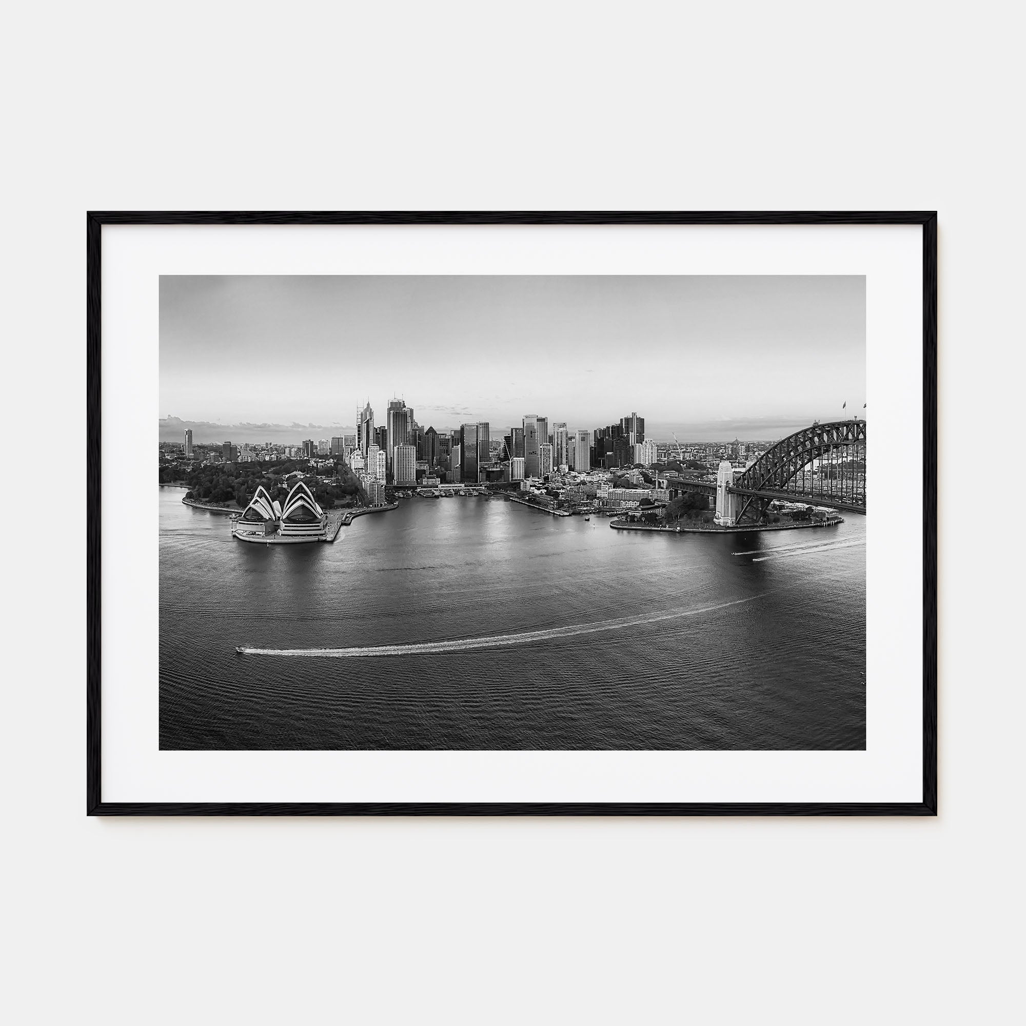 Sydney Landscape B&W No 1 Poster
