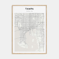 Tampa Map Portrait Poster
