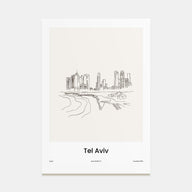 Tel Aviv Drawn Poster