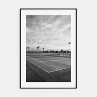 Tennis Court Photo B&W No 1 Poster