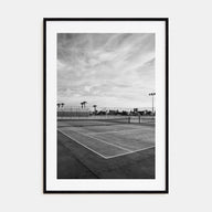 Tennis Court Photo B&W No 1 Poster