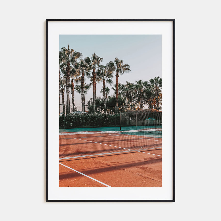 Tennis Court Photo Color Poster