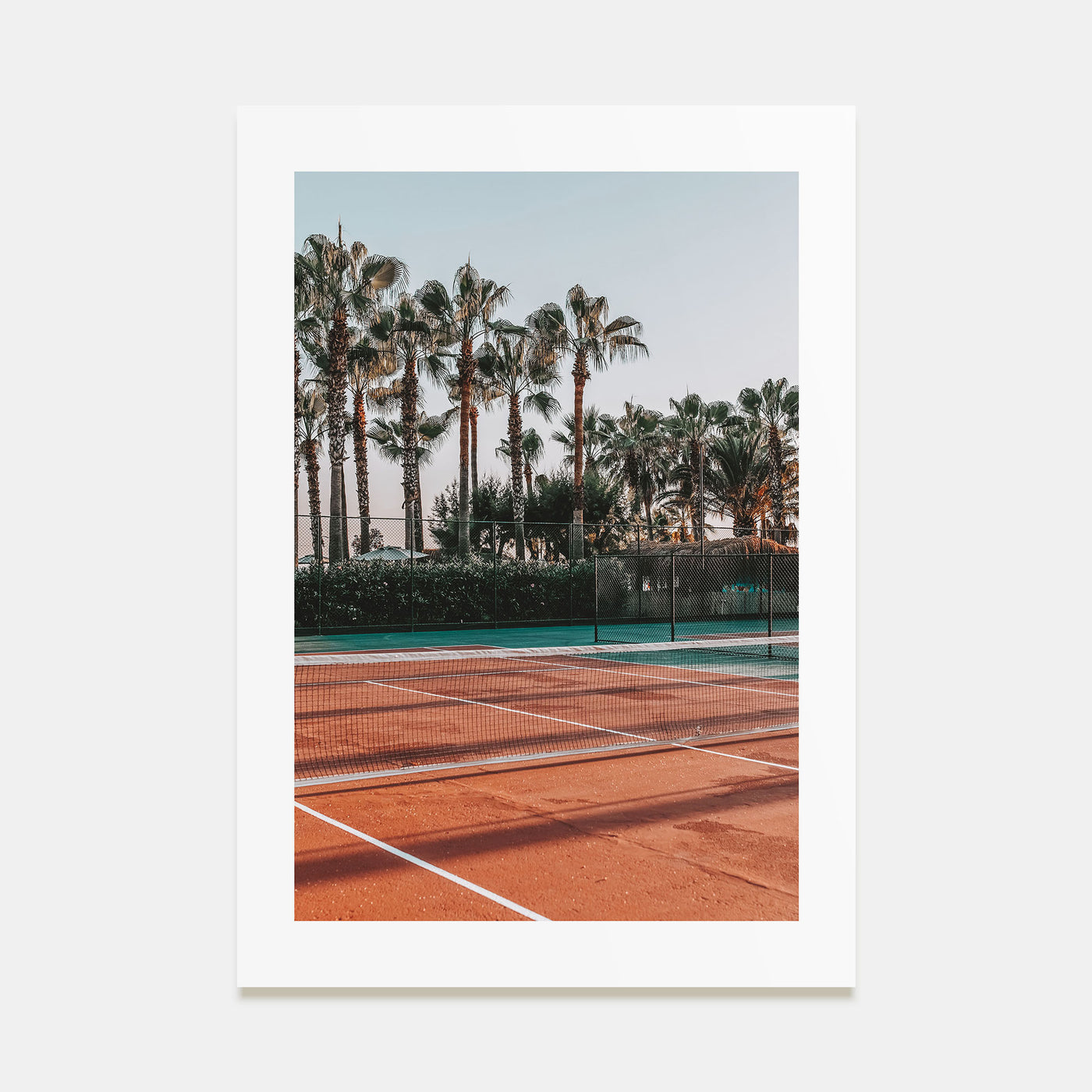 Tennis Court Photo Color Poster