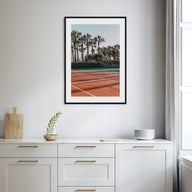 Tennis Court Photo Color Poster
