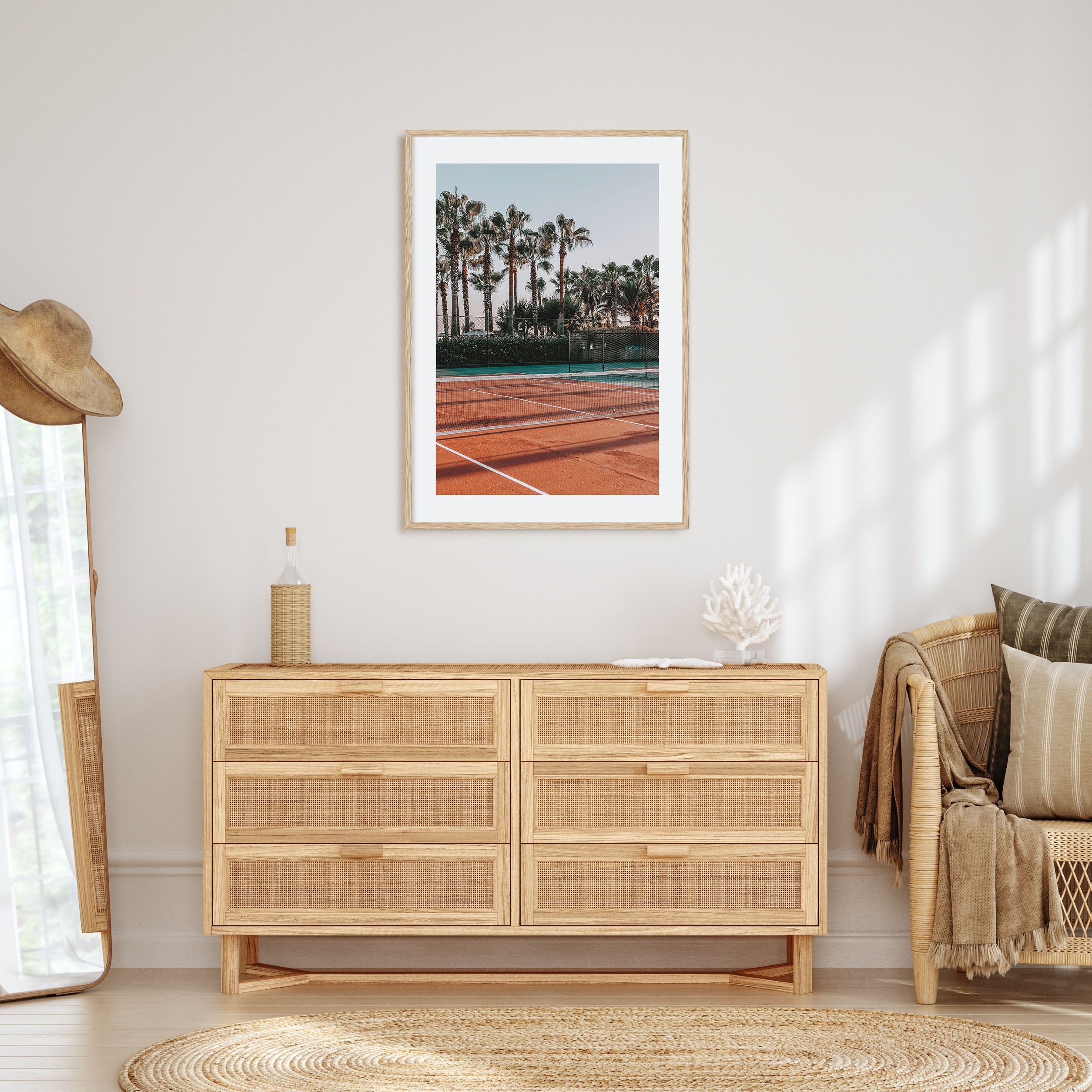 Tennis Court Photo Color Poster