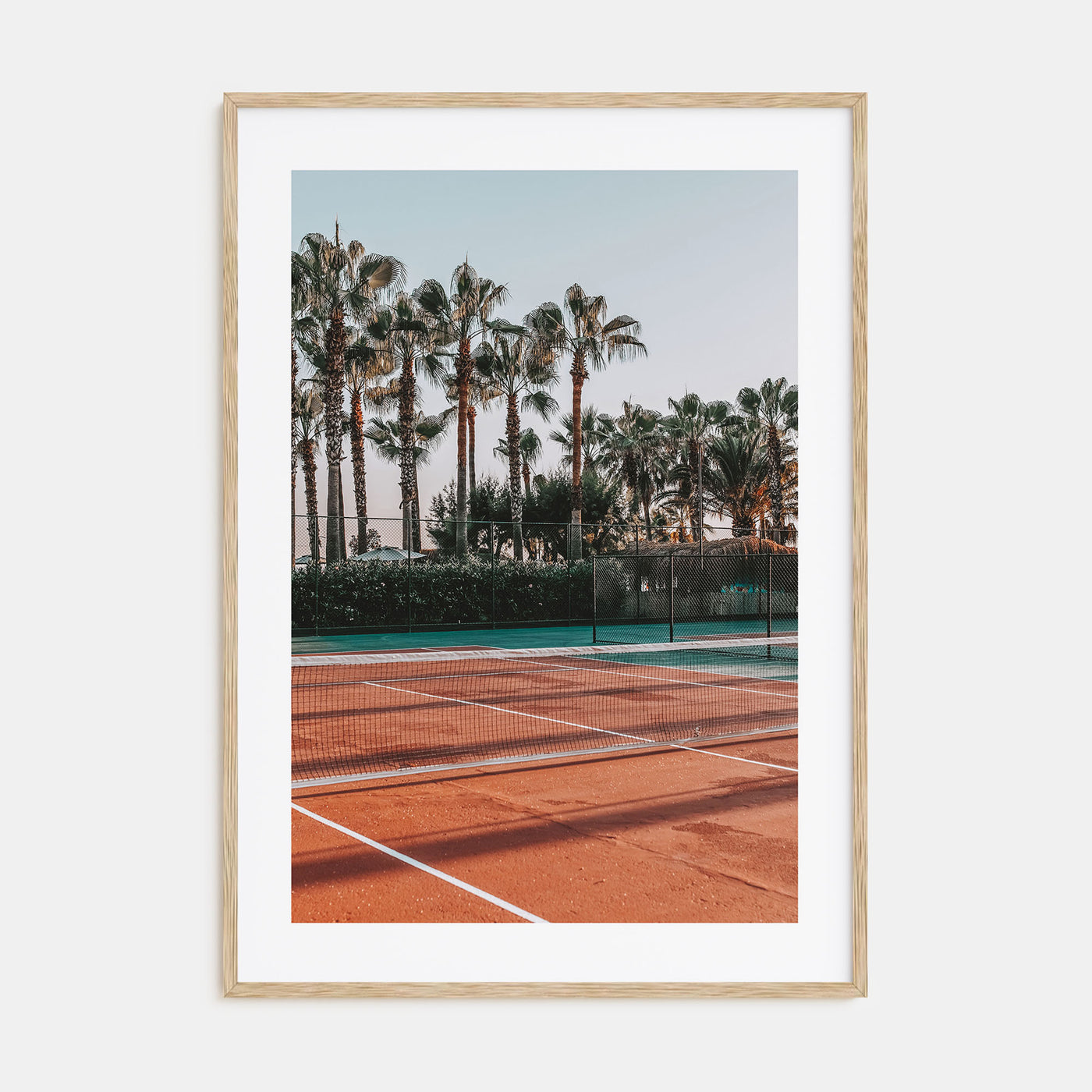 Tennis Court Photo Color Poster