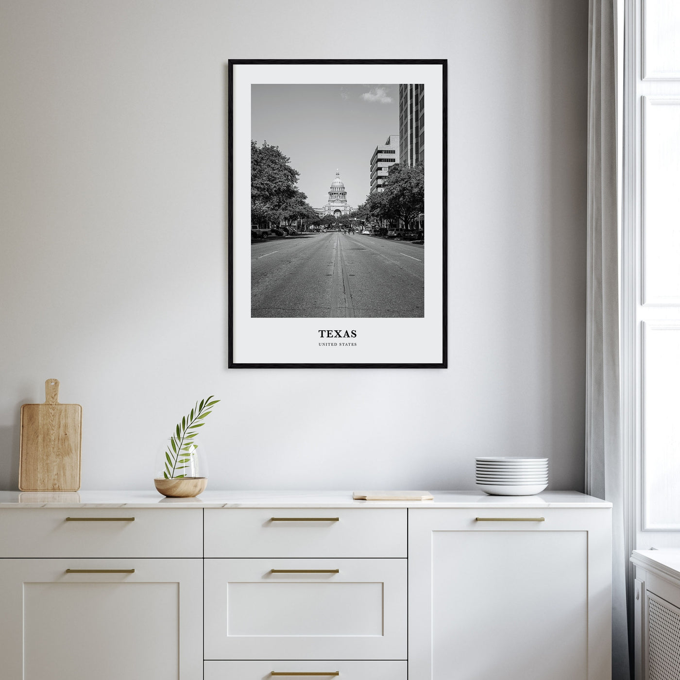 Texas Portrait B&W No 1 Poster