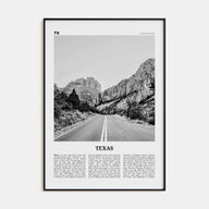 Texas Travel B&W No 1 Poster