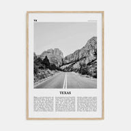 Texas Travel B&W No 1 Poster