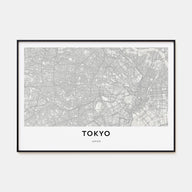 Tokyo Map Landscape Poster
