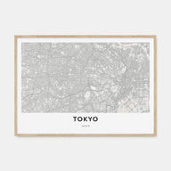 Tokyo Map Landscape Poster