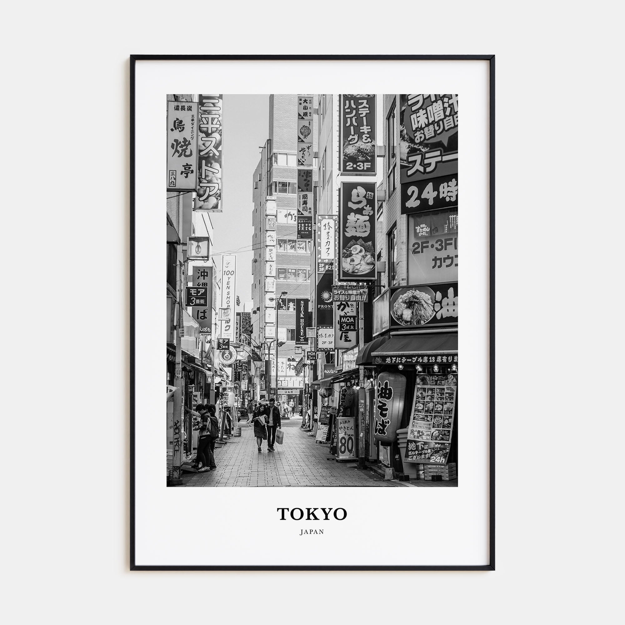 Tokyo Portrait B&W No 1 Poster