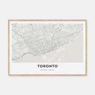 Toronto Map Landscape Poster