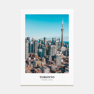 Toronto Portrait Color Poster