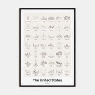 United States of America Bucket List Poster