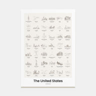 United States of America Bucket List Poster
