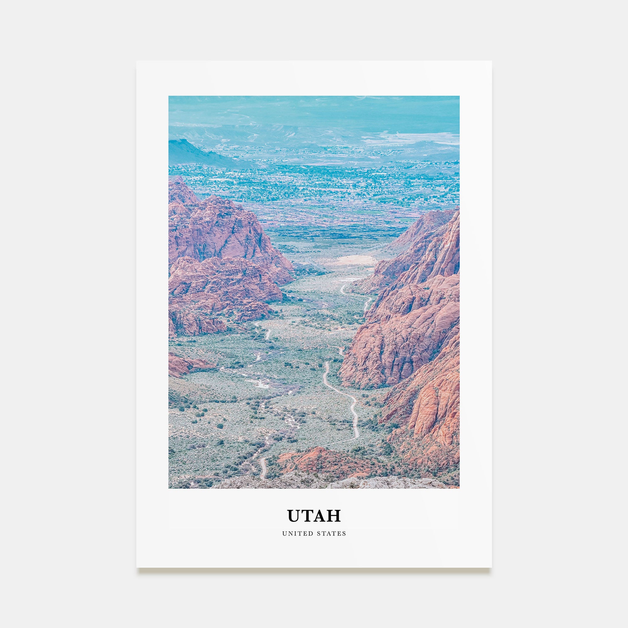 Utah Portrait Color No 1 Poster