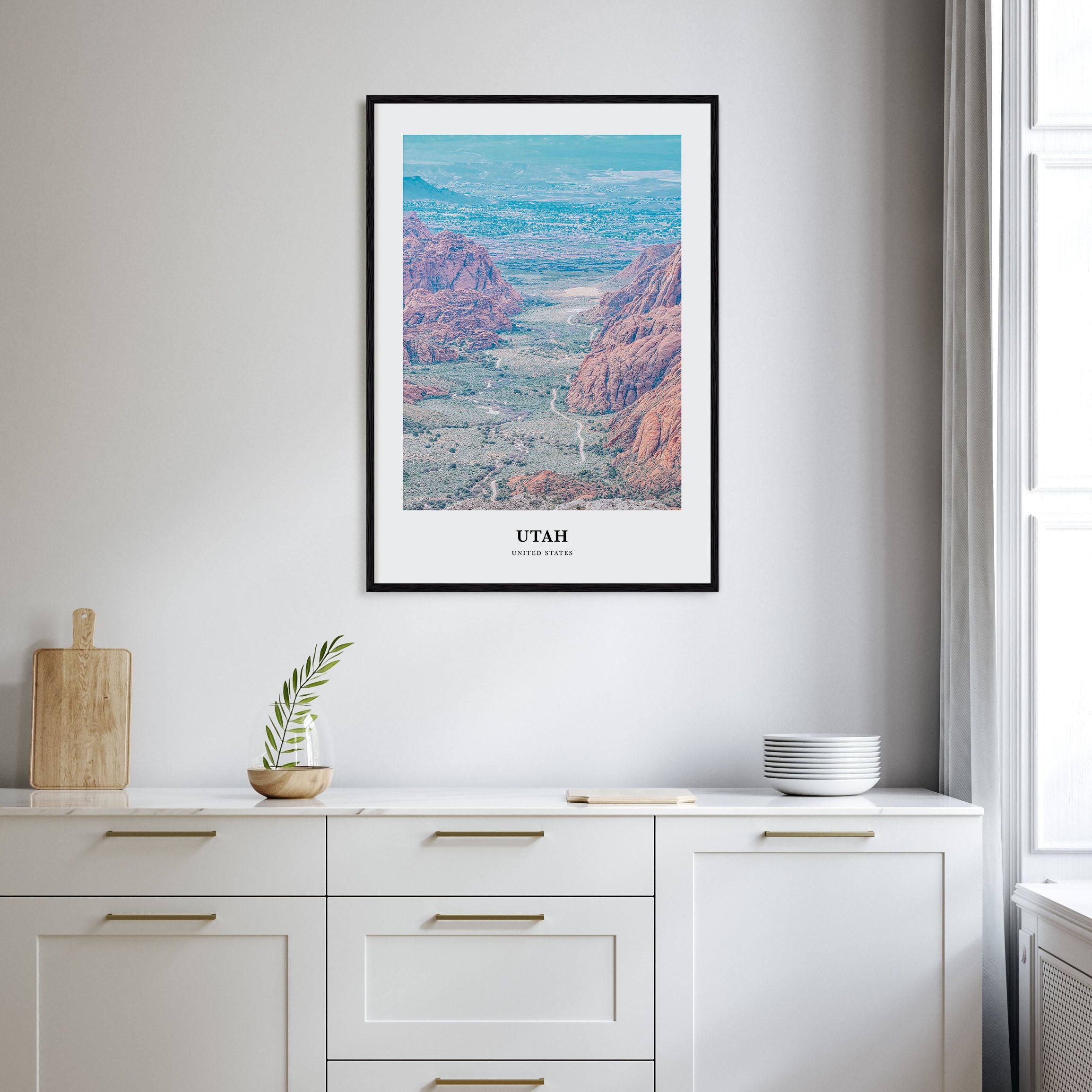 Utah Portrait Color No 1 Poster