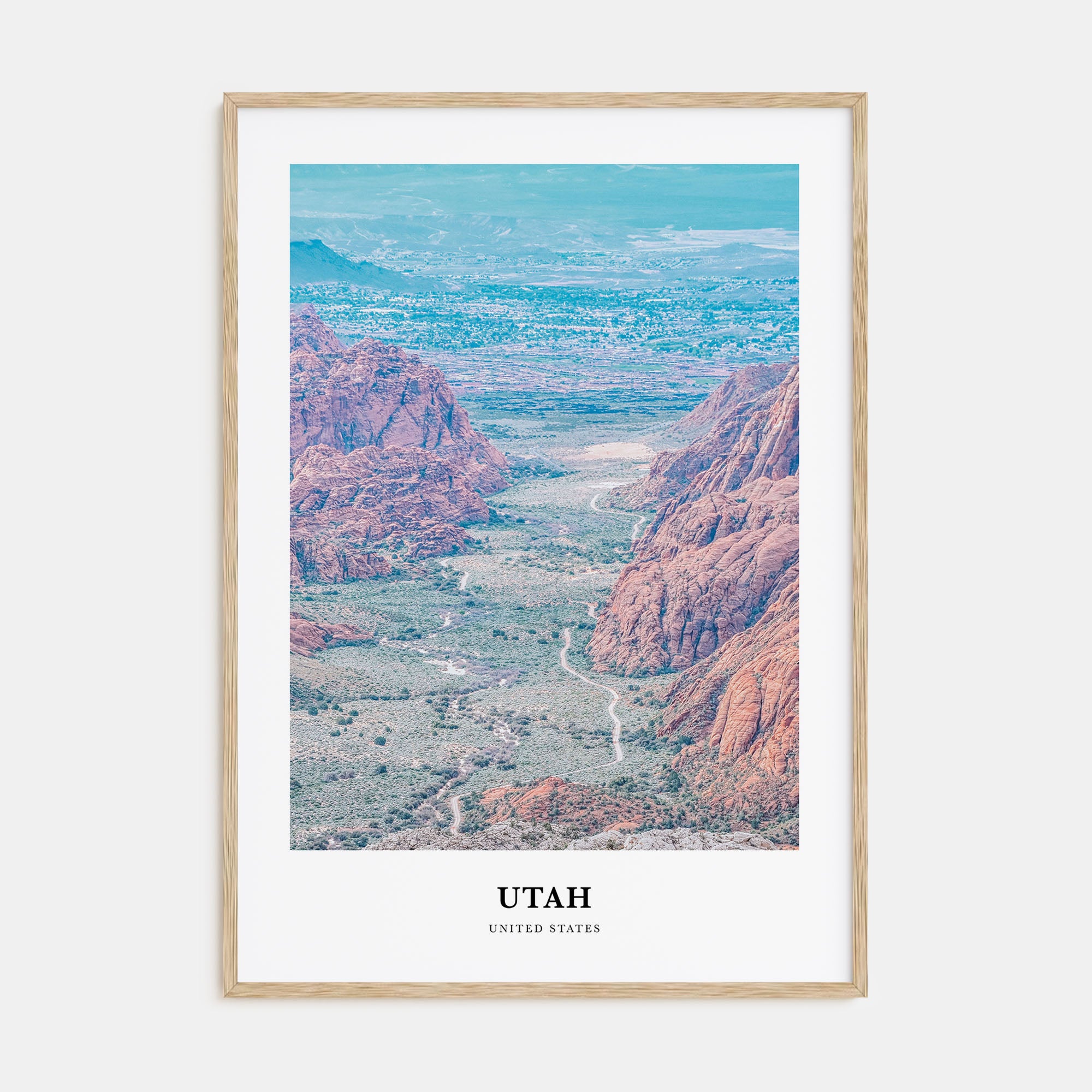 Utah Portrait Color No 1 Poster