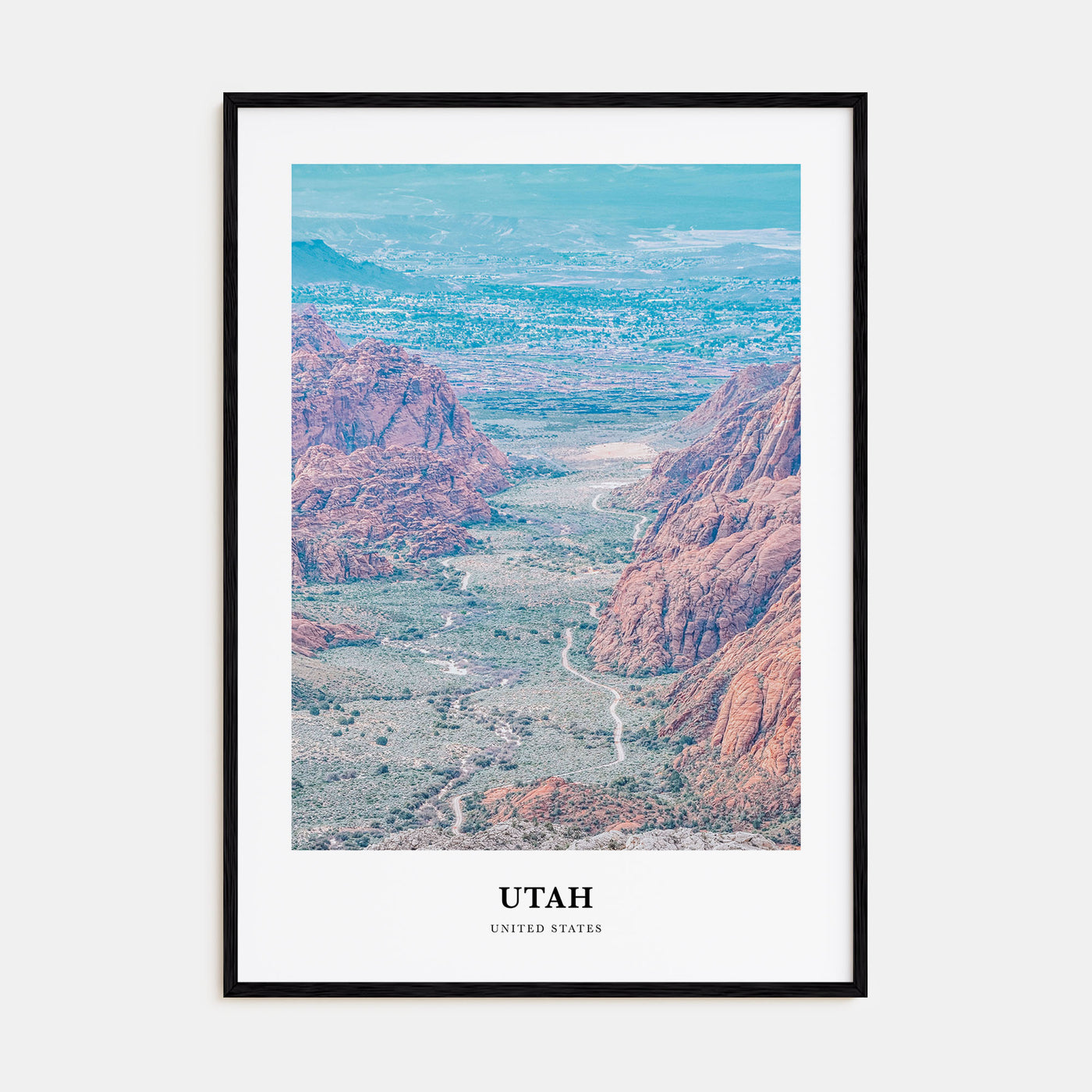 Utah Portrait Color No 1 Poster